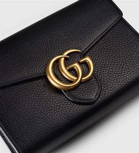 gucci - gucci blade wallet - black - calf leather|Gucci GG Marmont Leather bi.